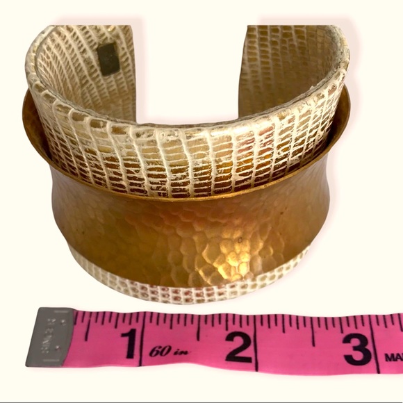 KARA BY KARA ROSS Wide Snake Skin Wrap Cuff - Picture 8 of 8